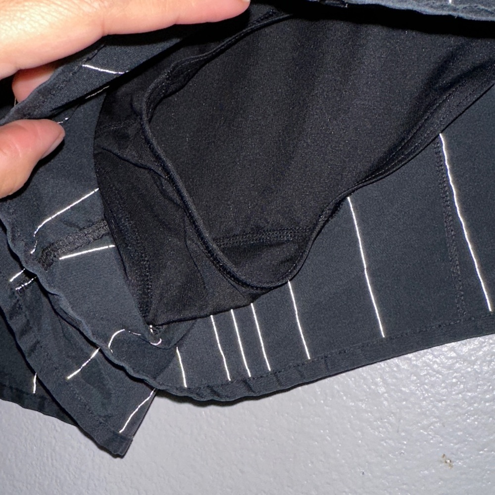 Lululemon Athletica Black Striped Athletic Shorts - Picture 4 of 5